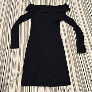 Blue sweater off the shoulder Dress from Banana Republic